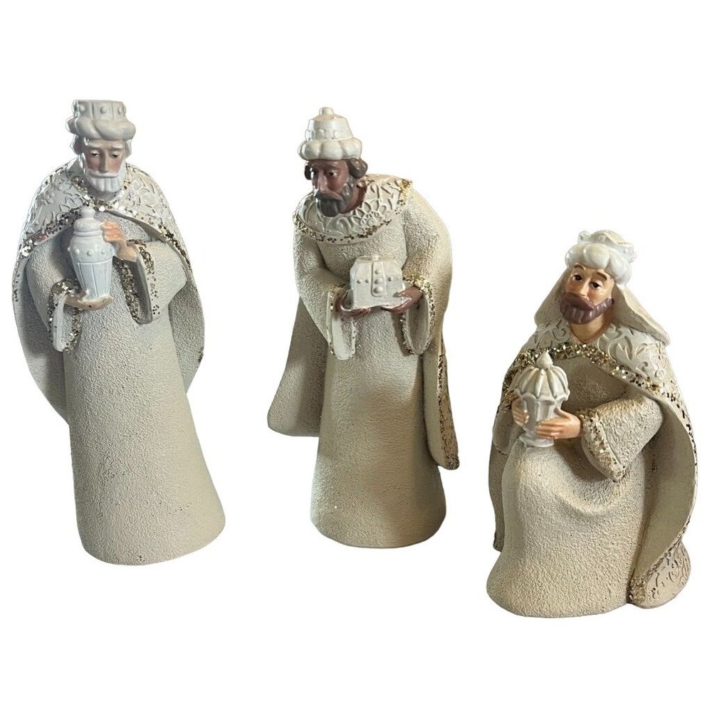 Midwest CBK 3 Piece Wisemen Set Nativity Christmas Ceramic